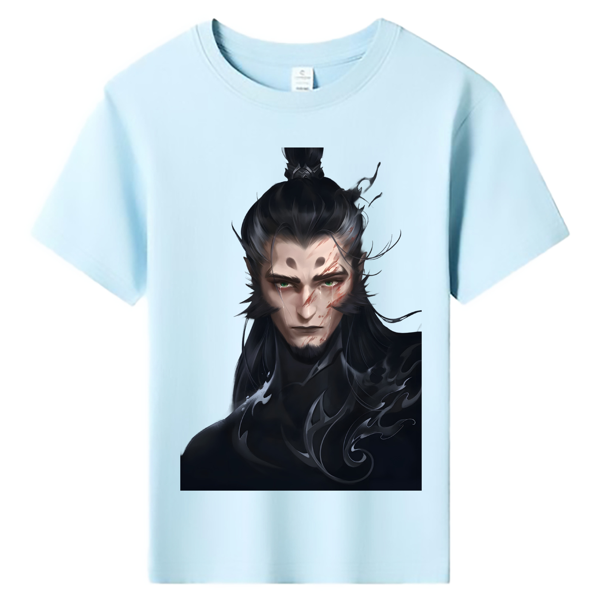 （画像用） Ne Zha 2 ナタ 魔童の大暴れ 綿100％キッズTシャツ（フロントプリント）